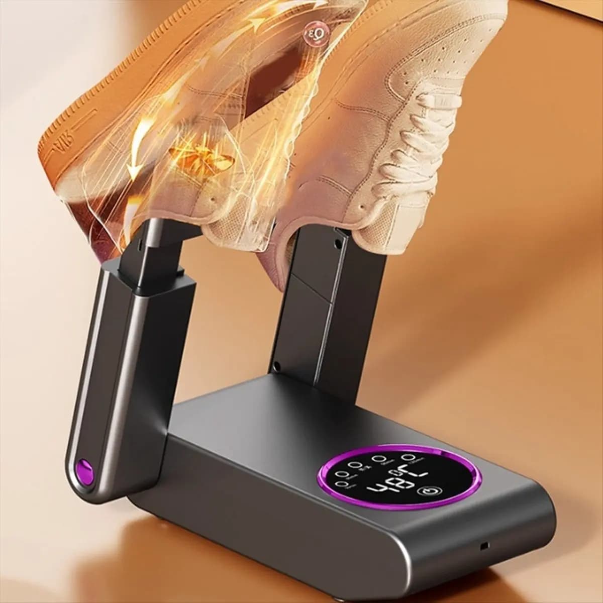 Asciugascarpe Elettrico Portatile AIMA 180 per Scarpe e Stivali ° Display Intelligente Pieghevole per Scarpe, Guanti, Cappelli e Calzini con Spina USA