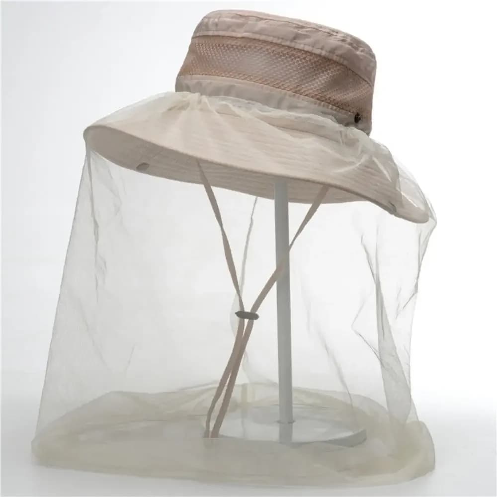 Bee Keeping Protective Camouflage Hat-Veil Anti Mosquito Insect Mesh Hat Mosquito Net Hat Outdoor Fishing Sun Cap Anti Bee Hat