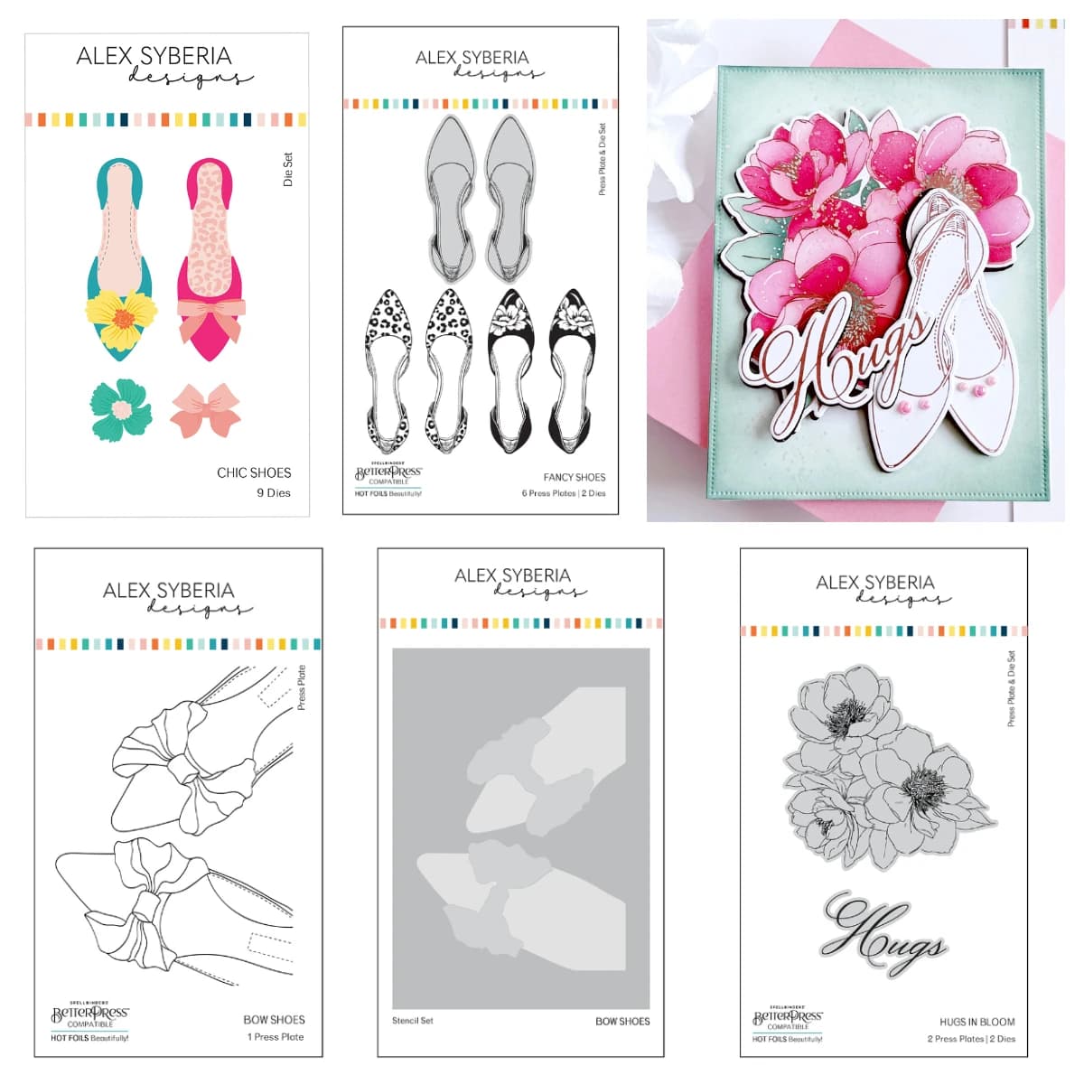 Chic Shoes Die Set Metal Cutting Dies Stamps Stencil Hot Foil For DIY Scrapbooking Decoration Greeting card Embossing Template