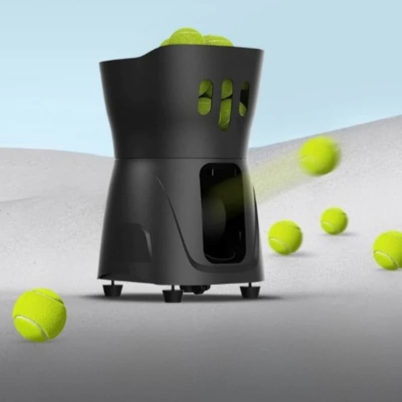 Macchina da lancio per palline da tennis regolabile Macchine automatiche per servire il tennis Allenatore di palline per esercitazioni Attrezzatura sportiva professionale