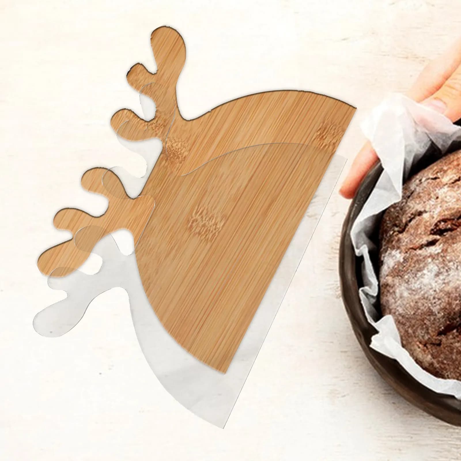 Guida di Taglio di Precisione Riutilizzabile in Acrilico Trasparente per Modelli di Taglio per Fresatrice da Legno e Cucina