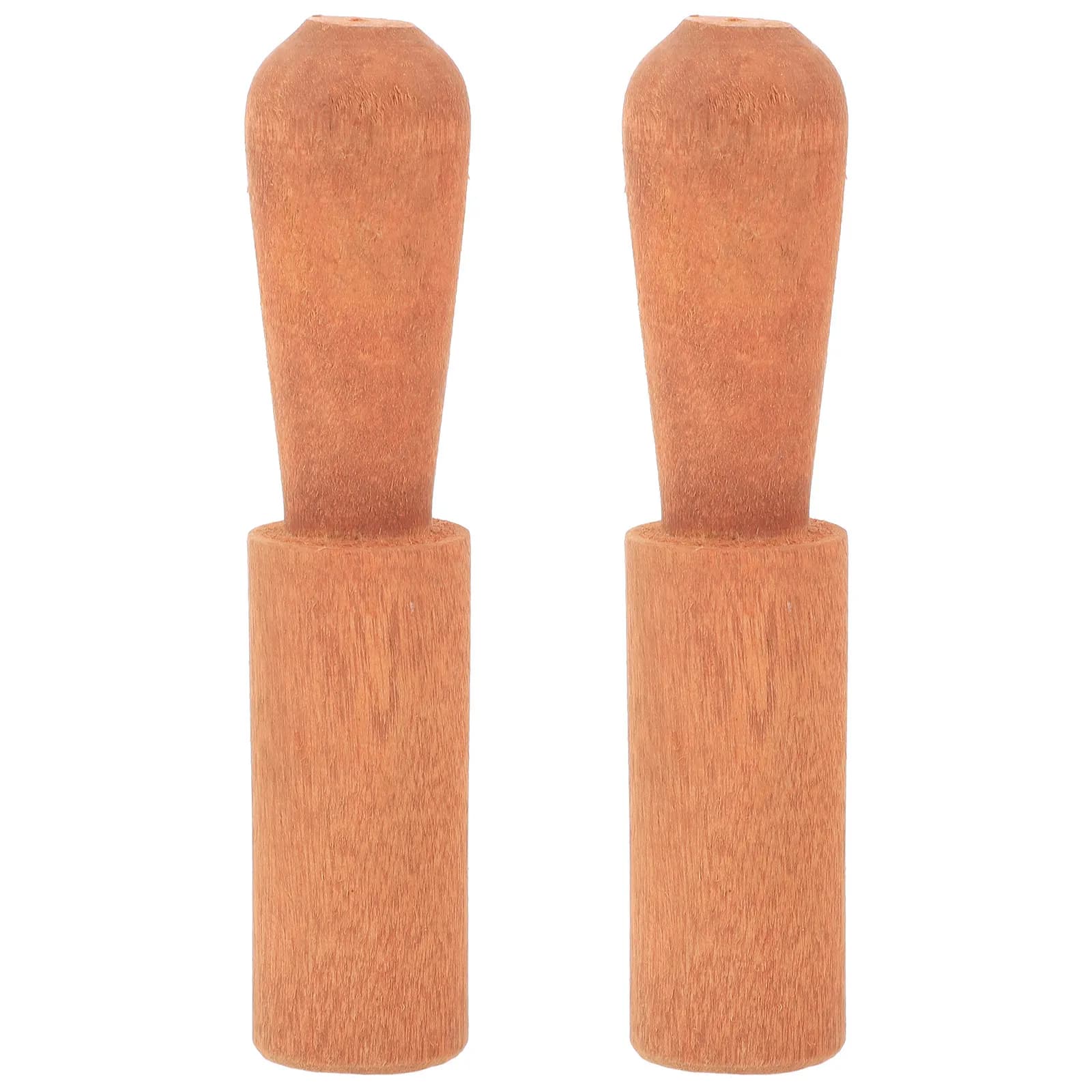 2Pcs Buddha Sound Bowl Mallet Wooden Meditation Striker for Yoga Tibetan Singing Bowl Stick Natural Peach Wood Percussion Tool