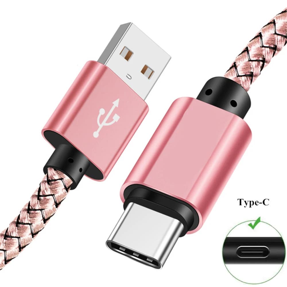 Cavo di tipo C per Samsung A54 5G A53 A52 A14 A13 A34 S23 ultra S10 custodia Sincronizzazione dati Cavo di ricarica lungo Cavo di ricarica del telefono 1M 2M