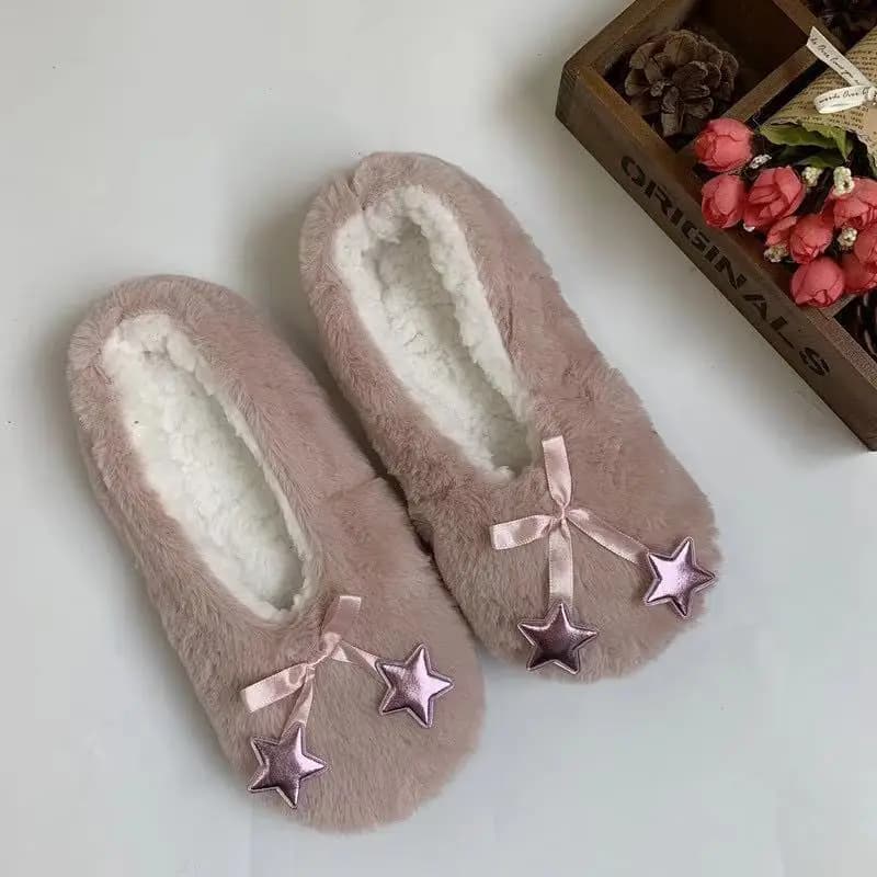 Calzini da interno in velluto per donna, autunno e inverno, caldi, antiscivolo, in cotone, copriscarpe per yoga e per il post-parto.