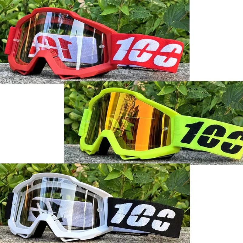 100 high quality motocross glasses ATV protection Cycling Motorcycle racing glasses Sunglasses with MTB mask Windproof ski glasses