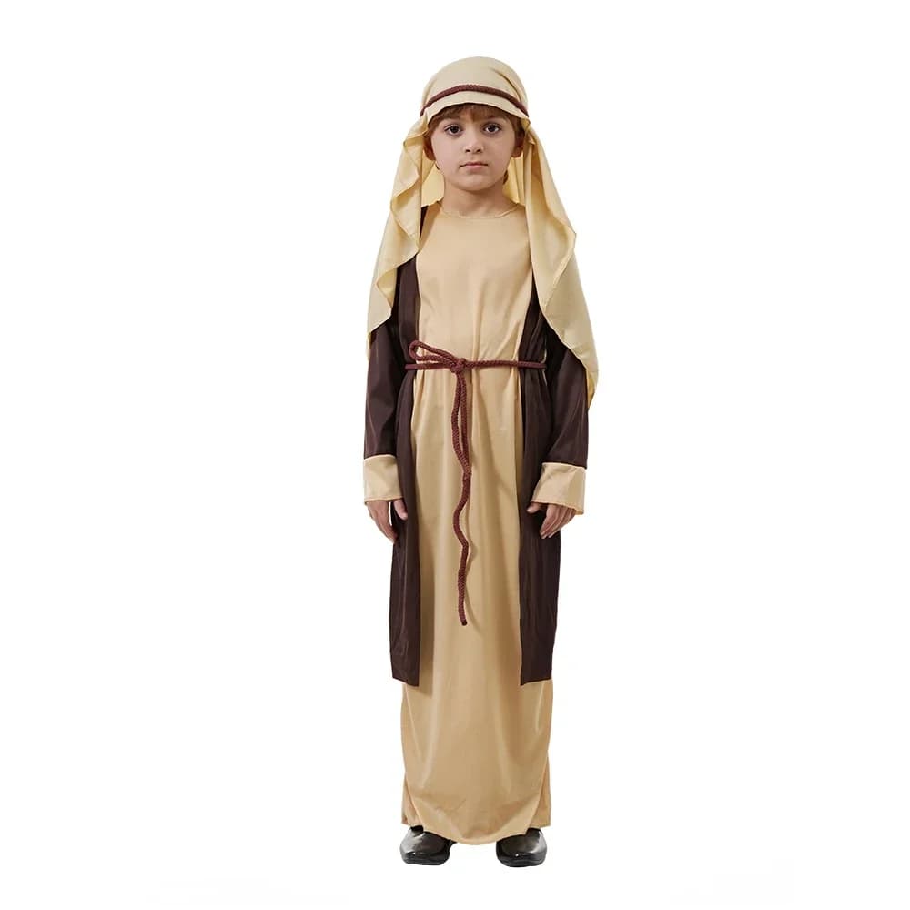 Boy Saint Joseph Biblical Religious Arabian Costume Halloween Boys Cosplay Outfits Carnival Fancy Dress