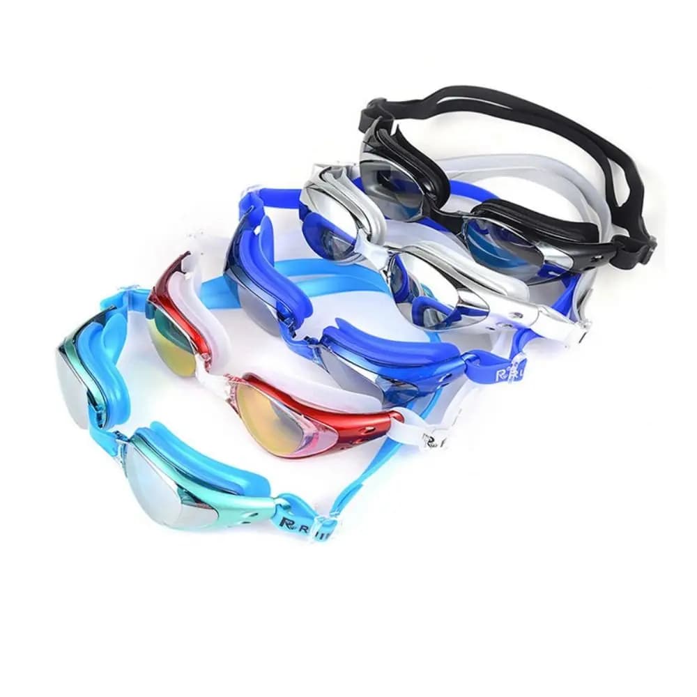 Anti Fog Lens Swimming Goggles Anti-UV Waterproof Electroplating Goggles Ultralight Silicone Diving Goggles For Swimming