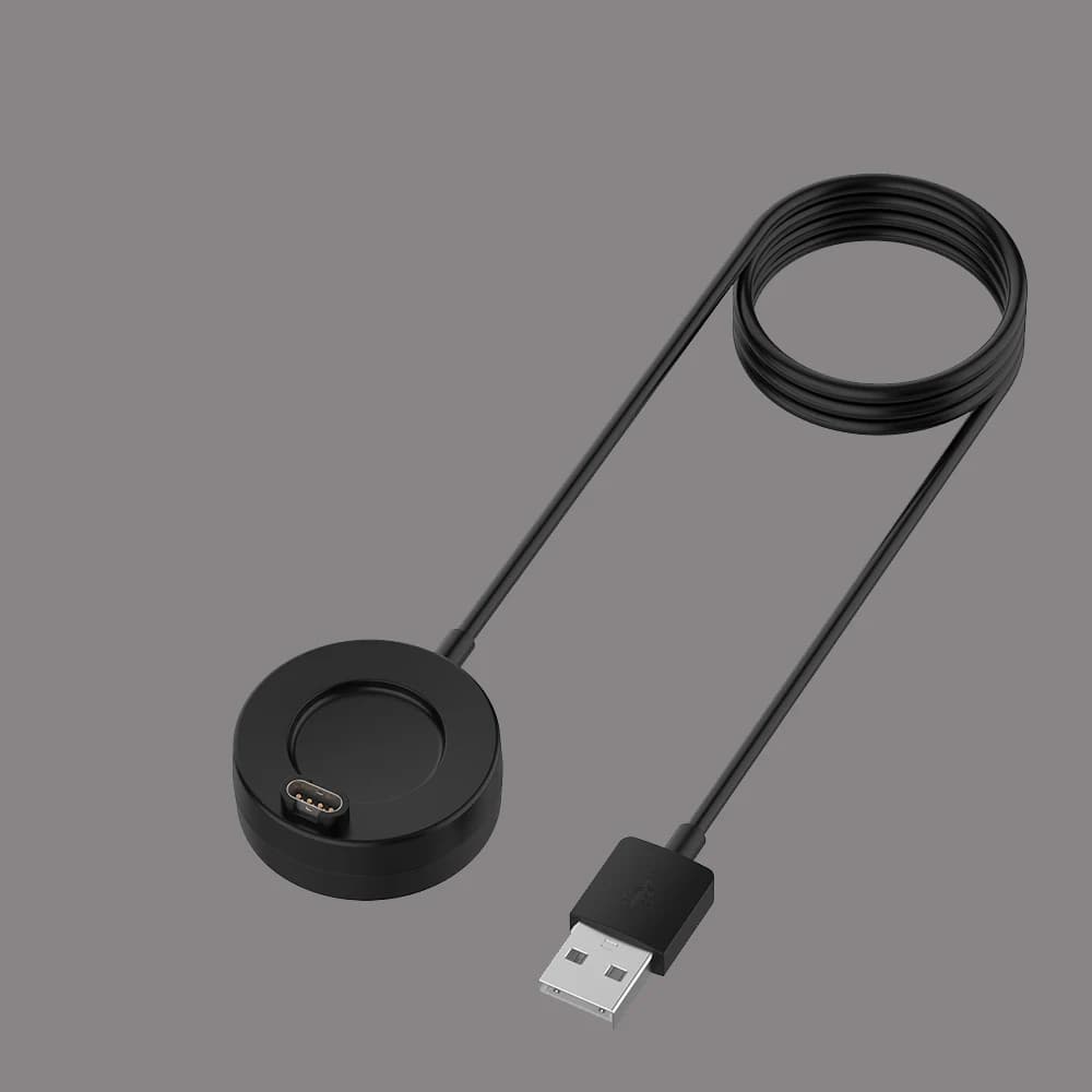 Dock di ricarica USB-A per Garmin Vivoactive 3 4 5 / Fenix 5 5x 6S 6X 7S 7 8 / Venu 3S / Sq Stazione di ricarica per musica Cavo data