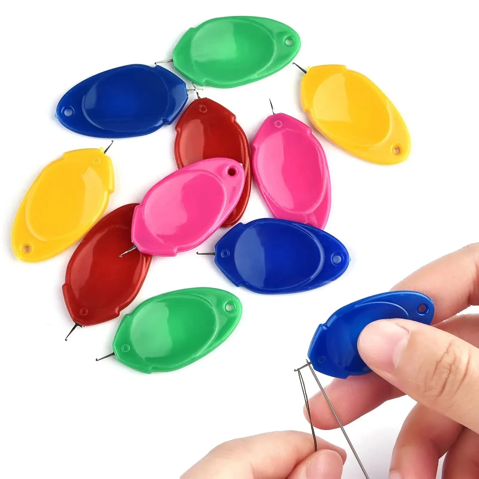 10 pz ago infila anziani guida ago macchina da cucire punto dispositivo di inserimento automatico semplice filo cucito accessori fai da te