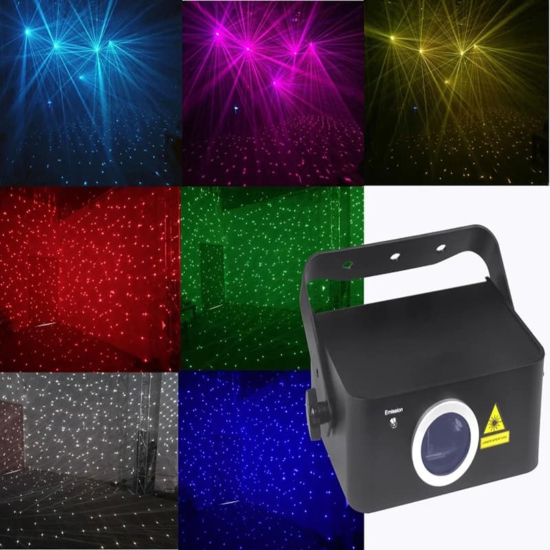 Jacmui Mini Impermeabile Esterno Colorato Effetto Stella Luce Luci Laser Di Natale Mini Disco Laser Proiettore di Illuminazione A Led