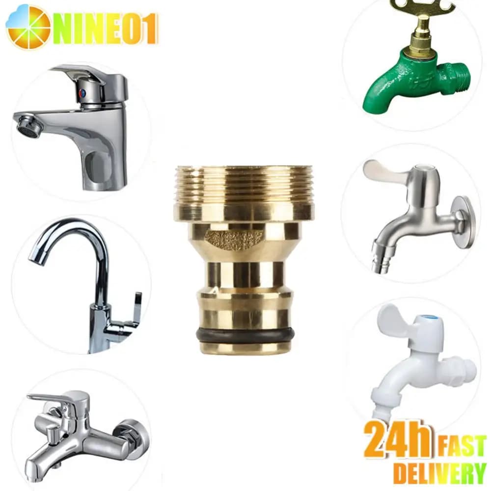 Universale 23 Mm casa maschio filettatura rapida connettore del rubinetto adattatore auto giardino tubo dell'acqua tubo Spray cucina bagno attrezzi da giardino