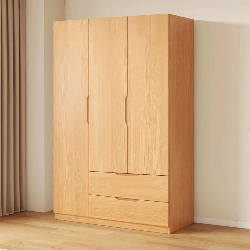 Rail Accessories Wardrobe Cupboard Wooden Drawers Door Wardrobe Modern Solid Armadio Camera Da Letto Furniture For Home
