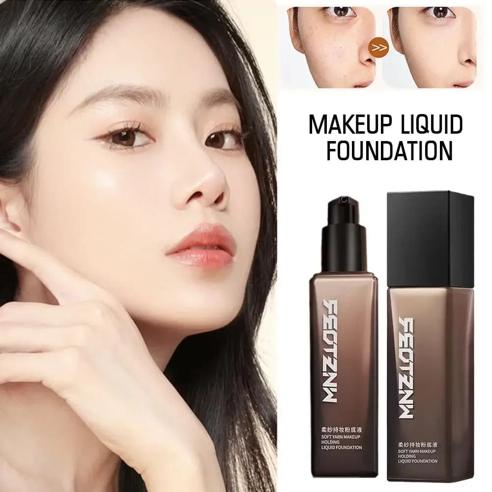 Feotznw Soft Yarn Makeup Holding Liquid Foundation Matte Concealer Waterproof Moisturizing Air Cushion Facial Cosmetics