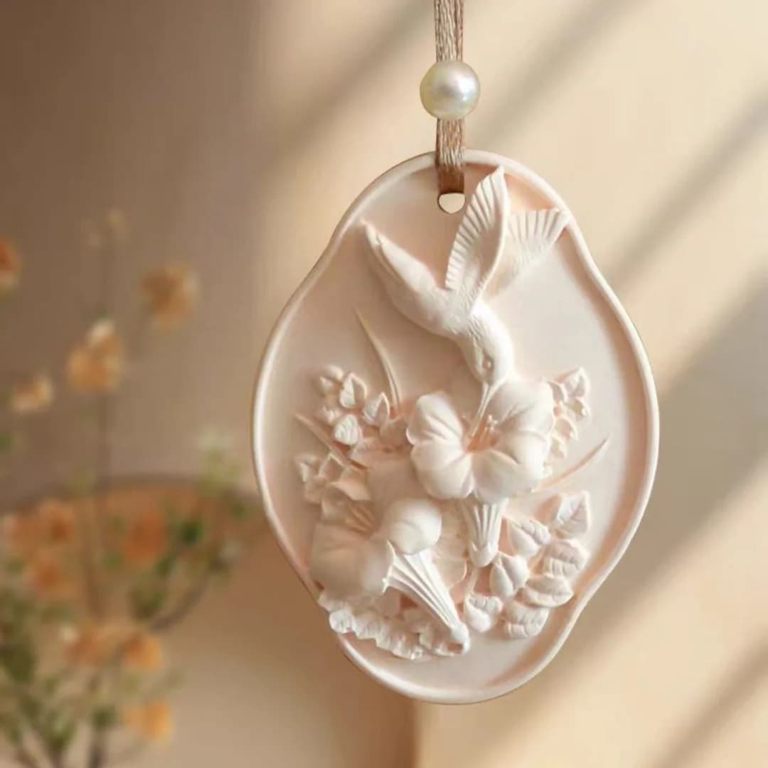 Fiore uccello aromaterapia gesso appeso stampo in Silicone accessori per appendere l'auto armadio Aroma cera foglio stampo