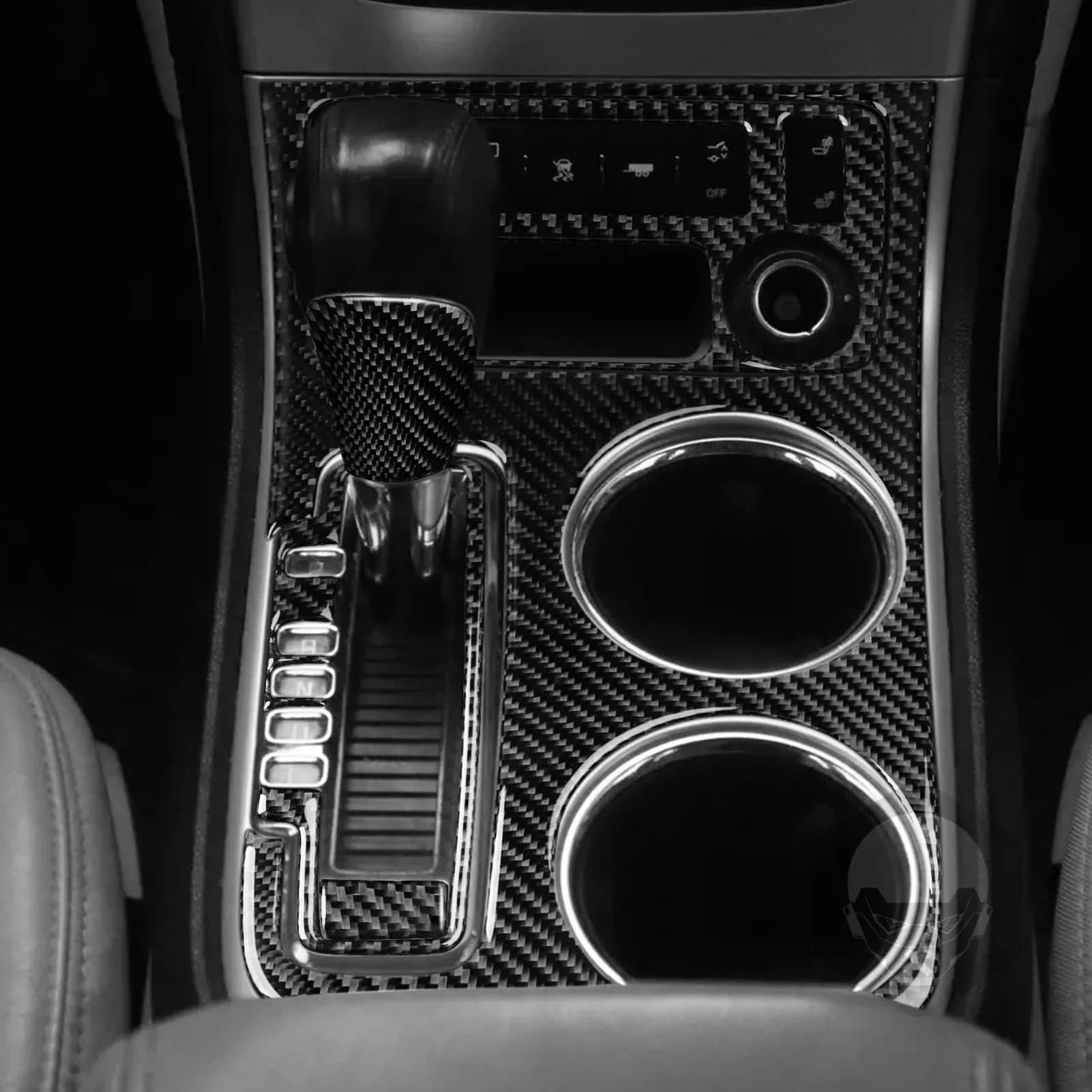 For GMC Acadia 2007-2012 Carbon Fiber Gear Shift Wallet Panel Set Decorative Covering Accessories Auto Decoration Sticker