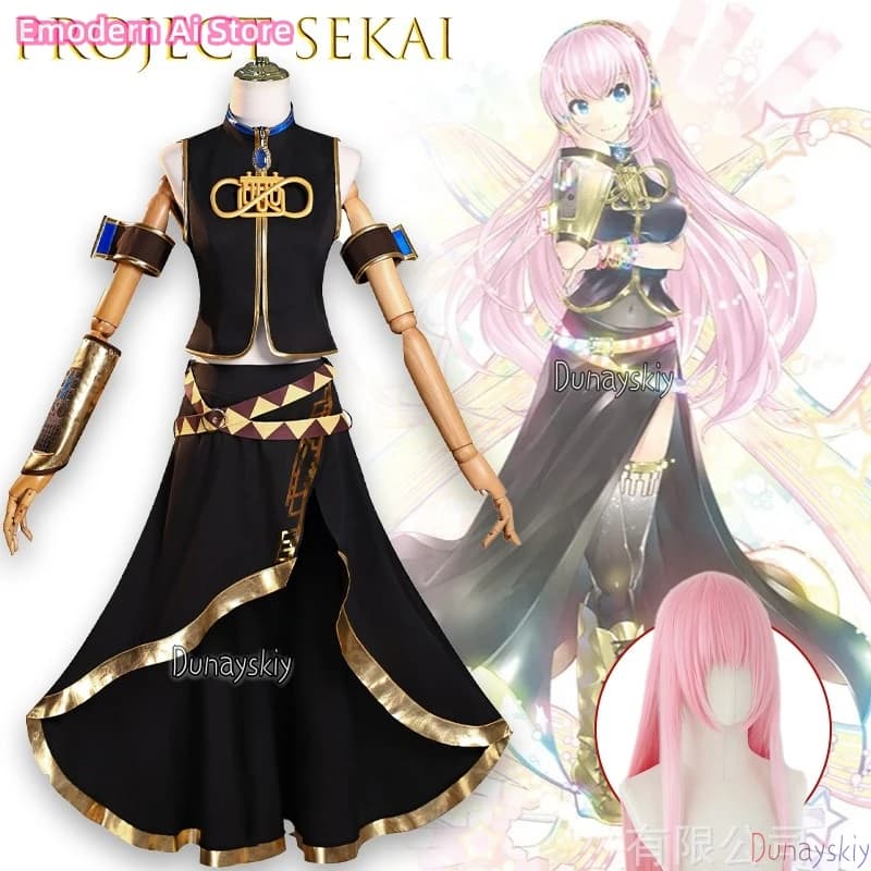 Project Sekai Cosplay ssiParrucca da palcoscenico colorata anime Abiti da festa di Halloween per donne Abiti da festa di Halloween ‌ ‌ ‌