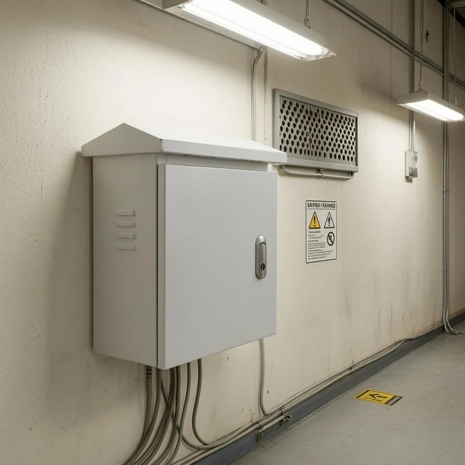 Rainproof Metal Cabinet Hinged Door Lockable Electrical Cabinet Utility Housing