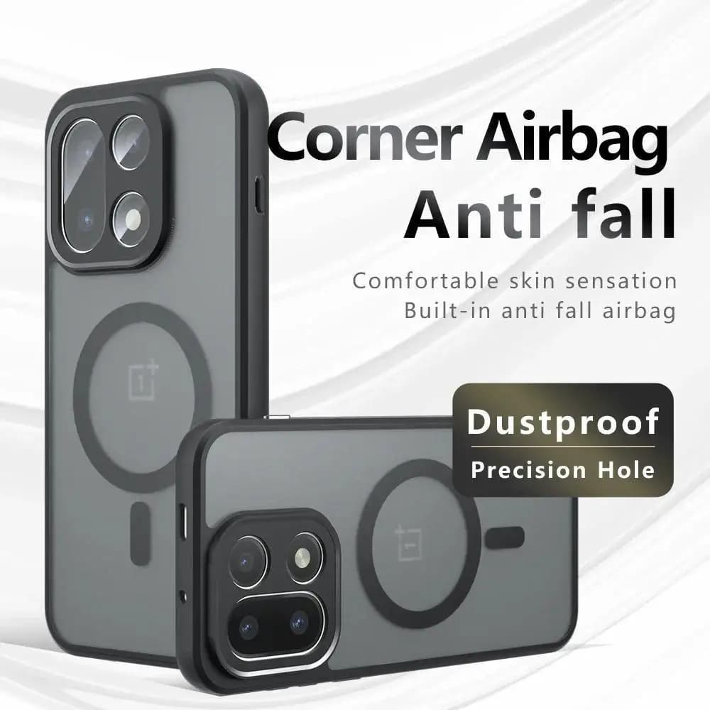 Custodia per telefono di ricarica wireless magnetica opaca per OnePlus 15 15R 13R 13T 13S Ace 5 Pro 1 + 15 5G CE5 ACE6 ACE6T Cover antiurto