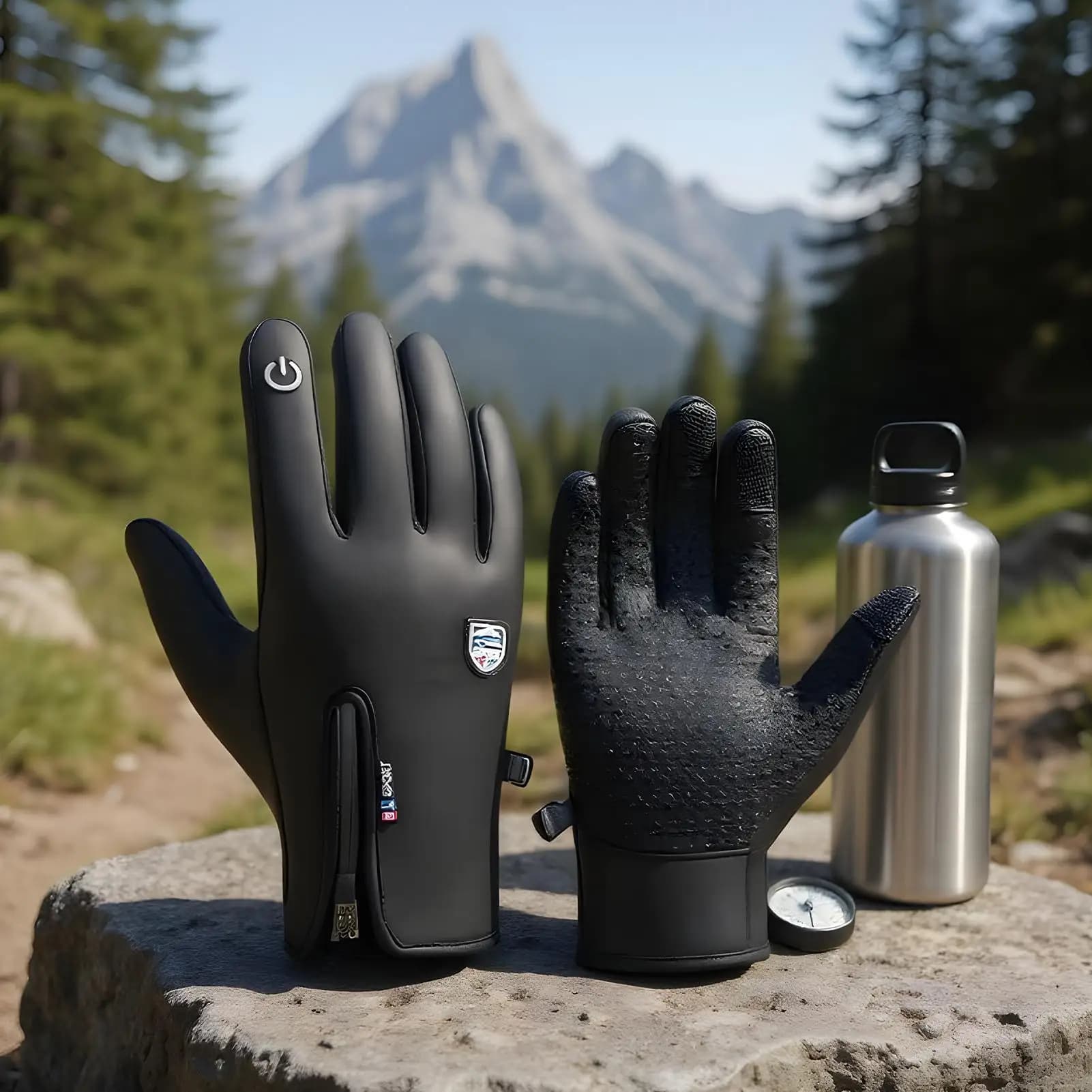 Guanti elettrici USB unisex antiscivolo scaldamani impermeabili uomo guanti elettrici per lo sci snowboard ciclismo motociclismo