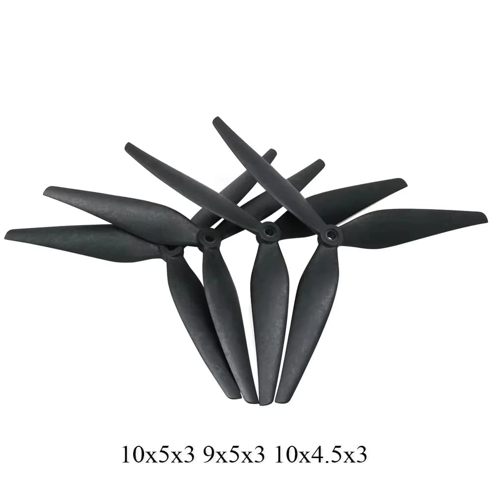 2 HQProp 10X5X3 9X5X3 10X4.5X3 3 Gym Nylon Reinforced with Black Carbon for Long Raggio FPV drones