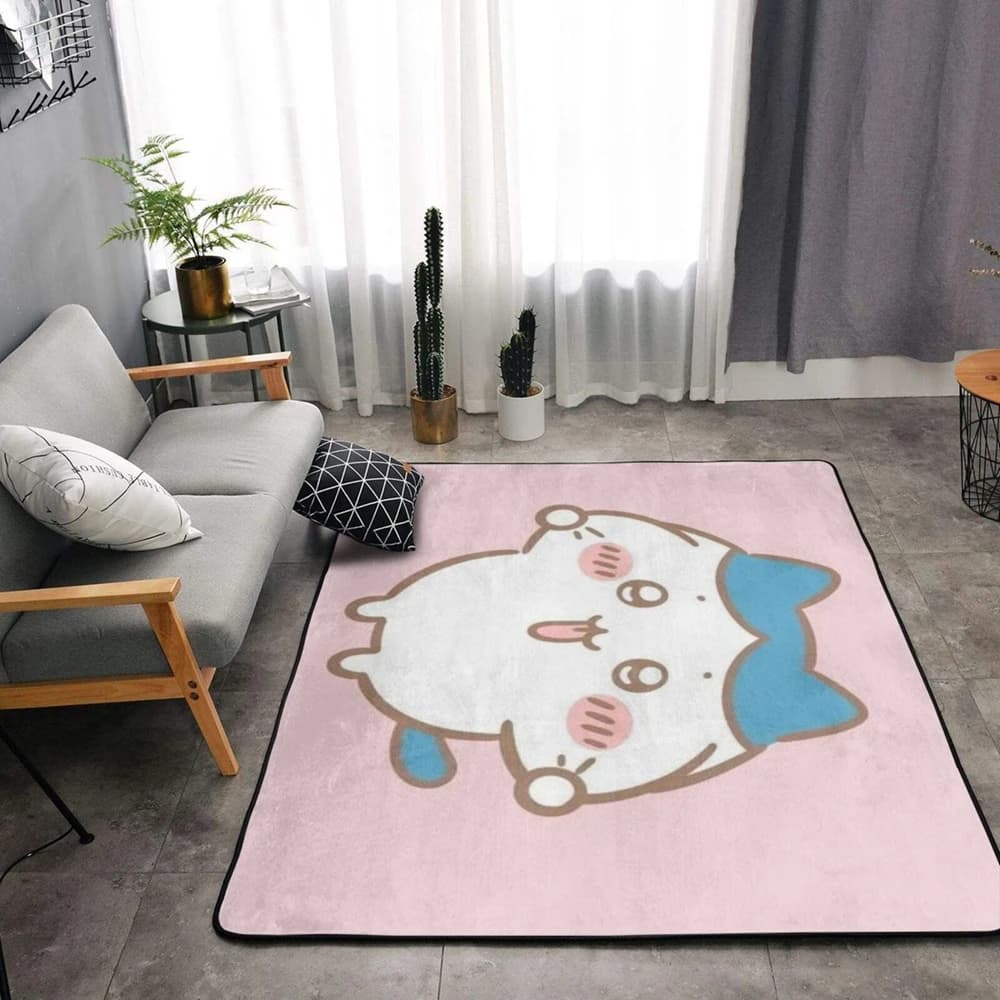 Nuovo Tappeto in Flanella 2026 Chiikawa Cartoon Hachiware Usagi, Antiscivolo per Bagno, Cuscino per Auto, Morbido Tappeto Decorativo per Soggiorno