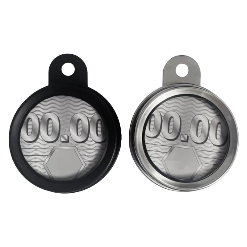 12qm Universal Motorcycle Disp Disp Disping Card Bener Etichetta Metal Tax Disc Porta del permesso per Scooter-Exterior