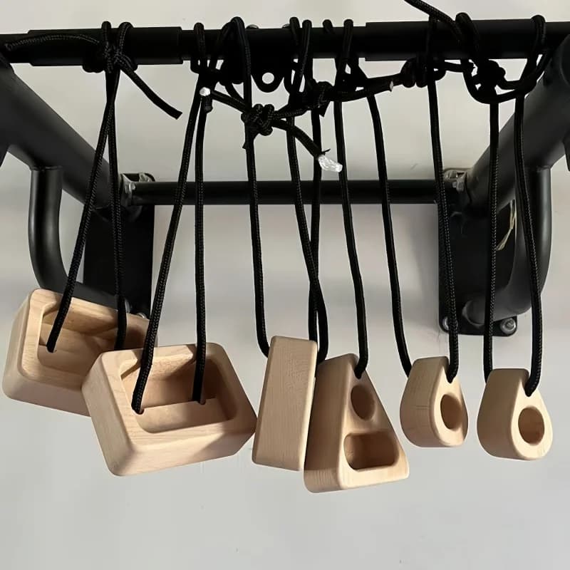 Finger Strength Trainer For Rock Climbing Pull Up Weight Lifting 1 3 4 Finger Grip Training Board Portable Hangboard Home Gym
