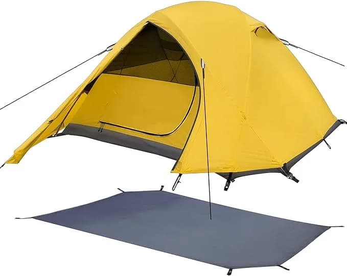 Pop-Up Ultra-Lightweight Tent for One or Two Persons, Waterproof Design with Aluminum Pali for Hiking and Trekking