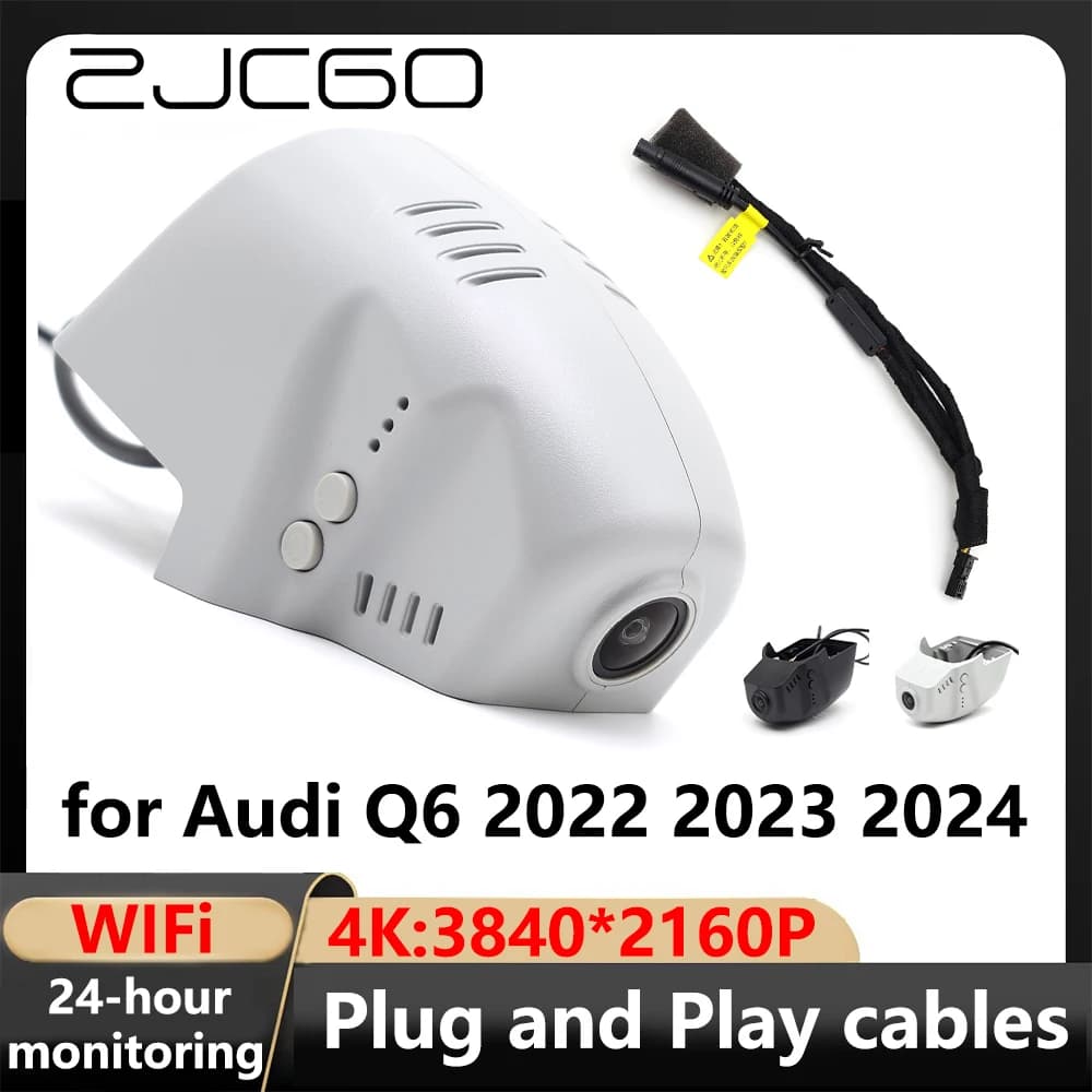 ZJCGO 4K Wifi 3840*2160 DVR for car Dash Cam VCR for Audi Q6 2022 2023 2024nt CA1 Golf8