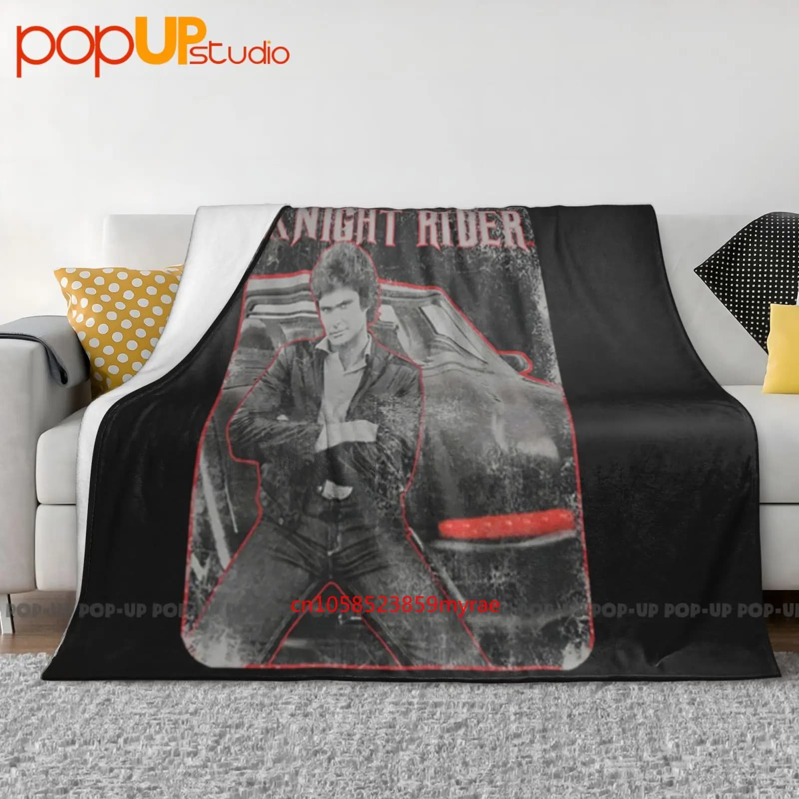 Knight And Kitt Tv Show Coperta ultra morbida trapuntata Copridivano invernale Copriletto