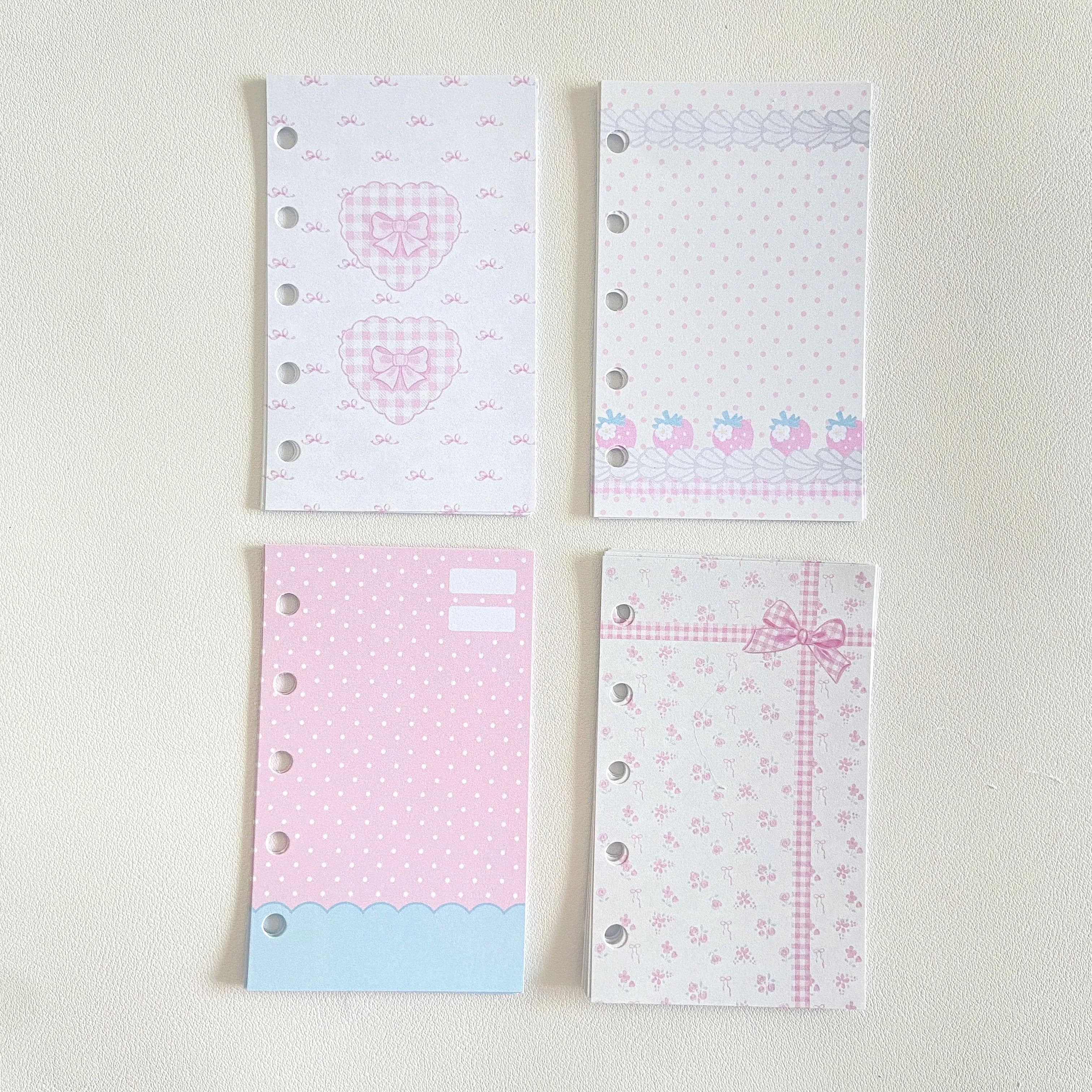 Planner Refill Paper A5 A6 A7 40pcs Pre-punched Loose Leaf Journal Pages for Notebook