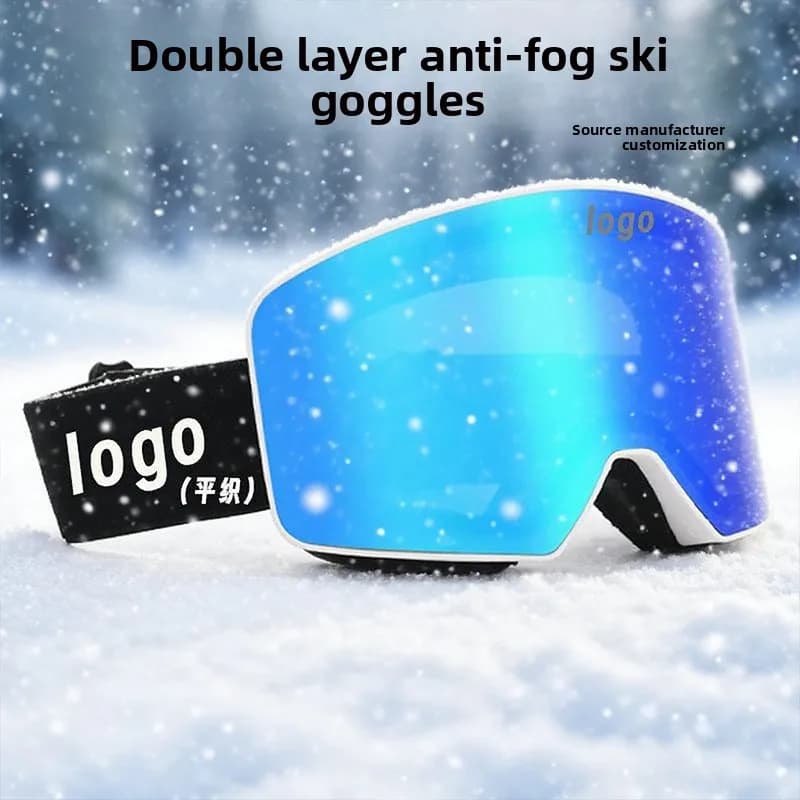Occhiali da sci per PC per sport sulla neve all'aperto cilindrici antiappannamento a doppio strato