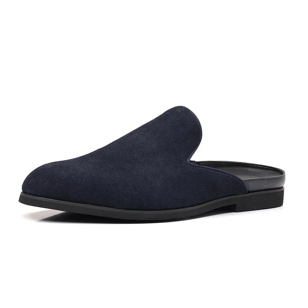 mules in suede for man moccasins formal slippers for man shoes signed half slippers man muli homme chinelas para hombres slippers