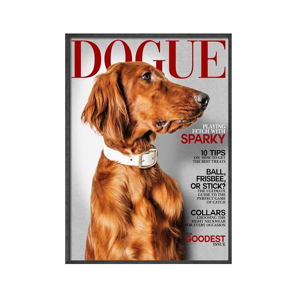 Animali personalizzati rivista cane gatto animali domestici foto Fashion Poster Wall Art Canvas Painting immagini a parete per soggiorno Decor Unframed