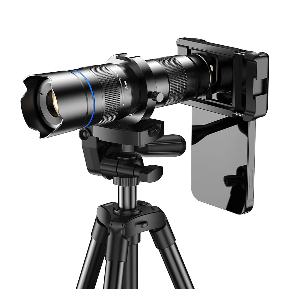 APEXEL HD Metallo 20-40x zoom telescopio obiettivo teleobiettivo telefono con mini treppiede allungabile per tutti gli smartphone Caccia sportiva