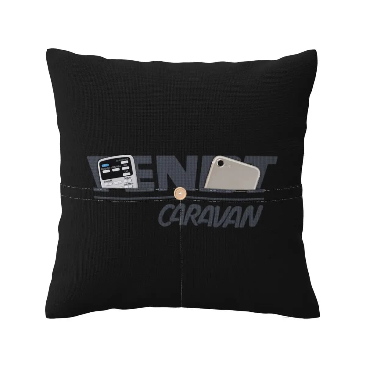 Fendt Caravan Square Linen Pillowcase Cushion Cover Polyester Decor Bedroom Home Comfort Throw Pillow