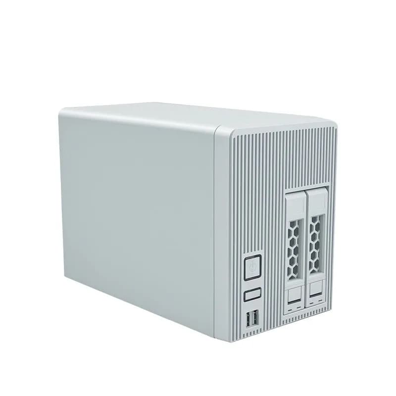 Dispositivo di Archiviazione di Rete NAS per Casa, Server NAS Dual-Bay per Espansione Memoria Telefono Cellulare, Cloud Privato