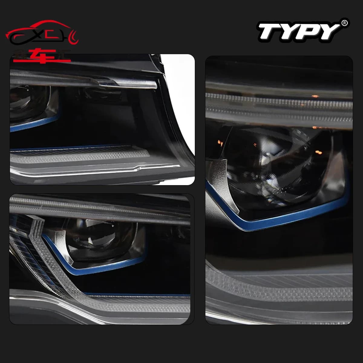 Faro per BMW Serie 3 G20 G28 2019-2022, Aggiornamento Modificato con Nuovo DRL, Indicatore di Direzione Dinamico LED, Accessori Auto