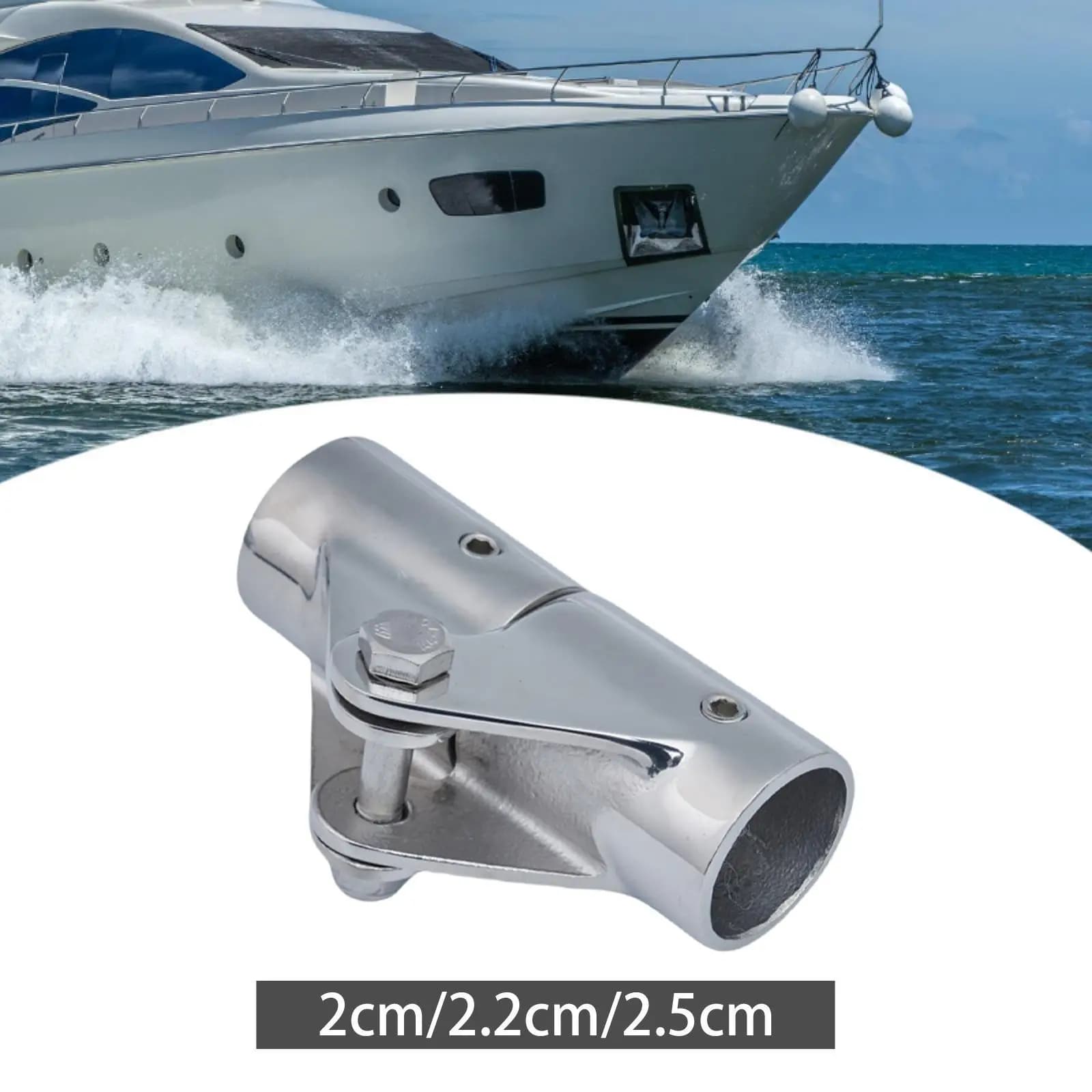 Accessori per montaggio su cerniera Connettore per tubo di accoppiamento Connettore per tubo per barca Corrimano per ancoraggio Kayak Sport acquatici Attacco marino