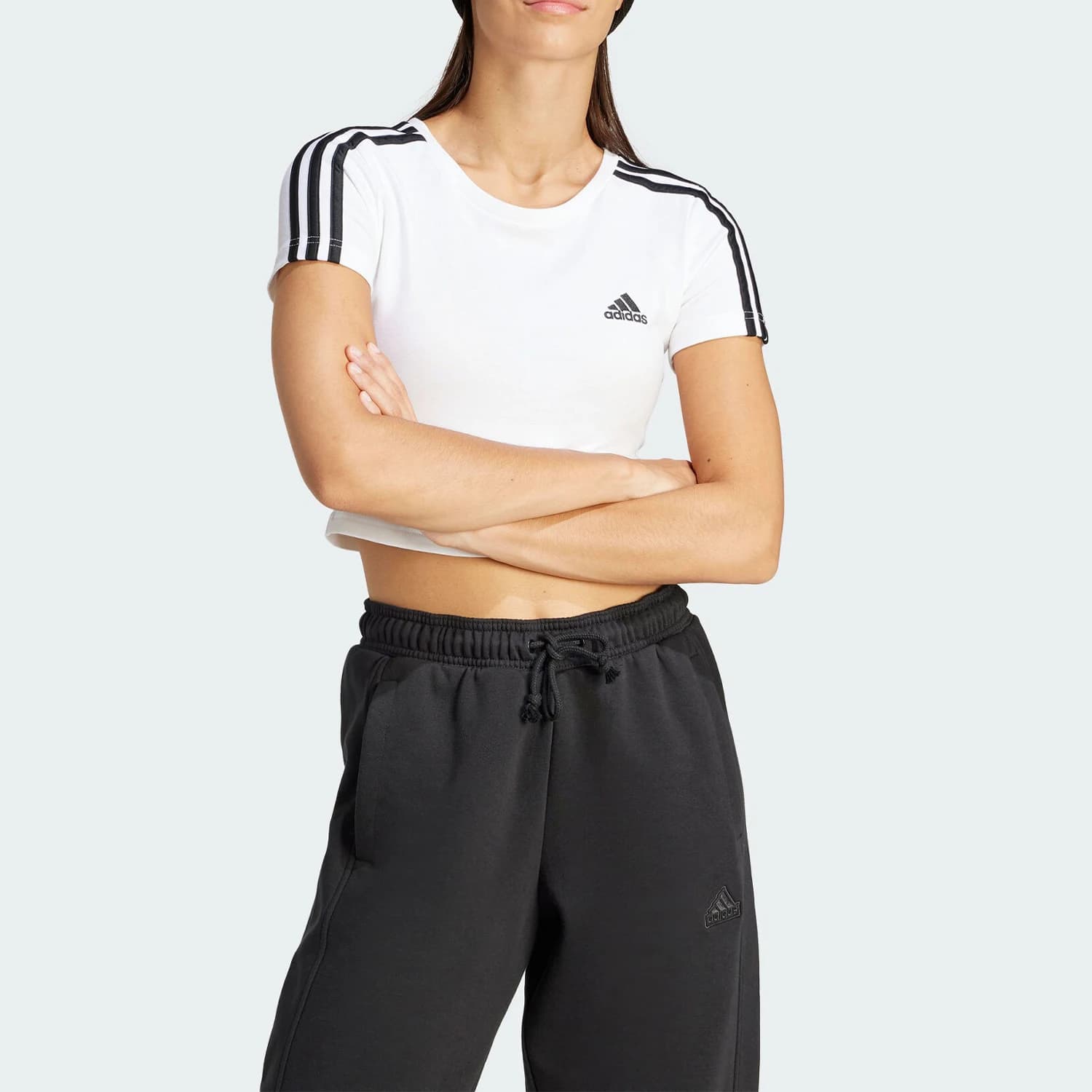 Adidas Originals W 3S BABY T T-shirt sportiva a maniche corte da donna IR6112