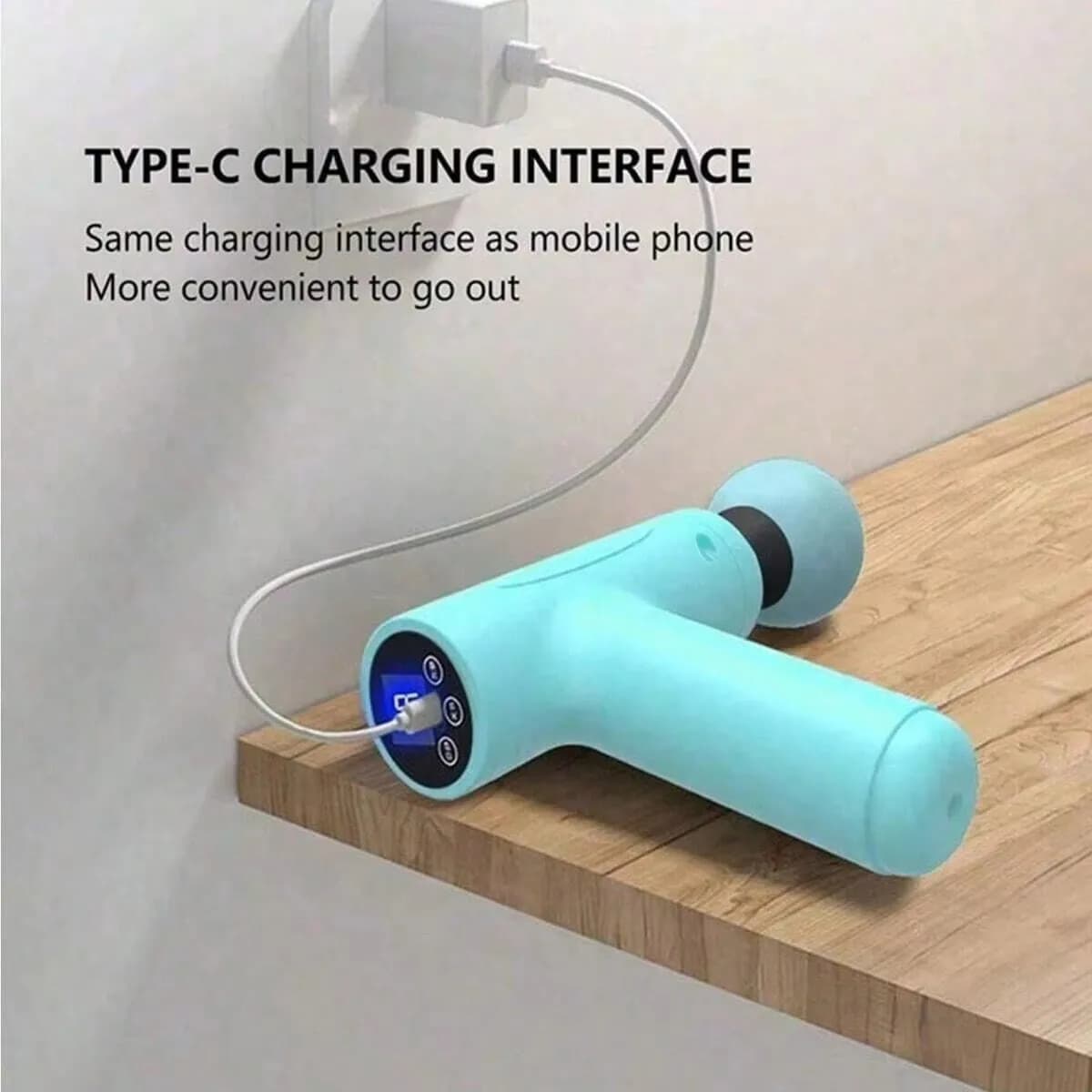 2026 1PC Powerful custom massage gun for the whole body, to relax the muscles, like the one used by celebrities, powered by USB
