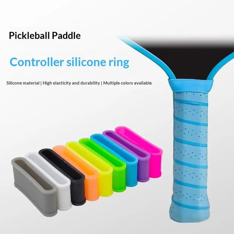 10Pcs Silicone Rubber Tennis Racket Grip Rings Soft Elastic Sweat-Resistant Non-Slip Bands for Outdoor Badminton Tennis Games