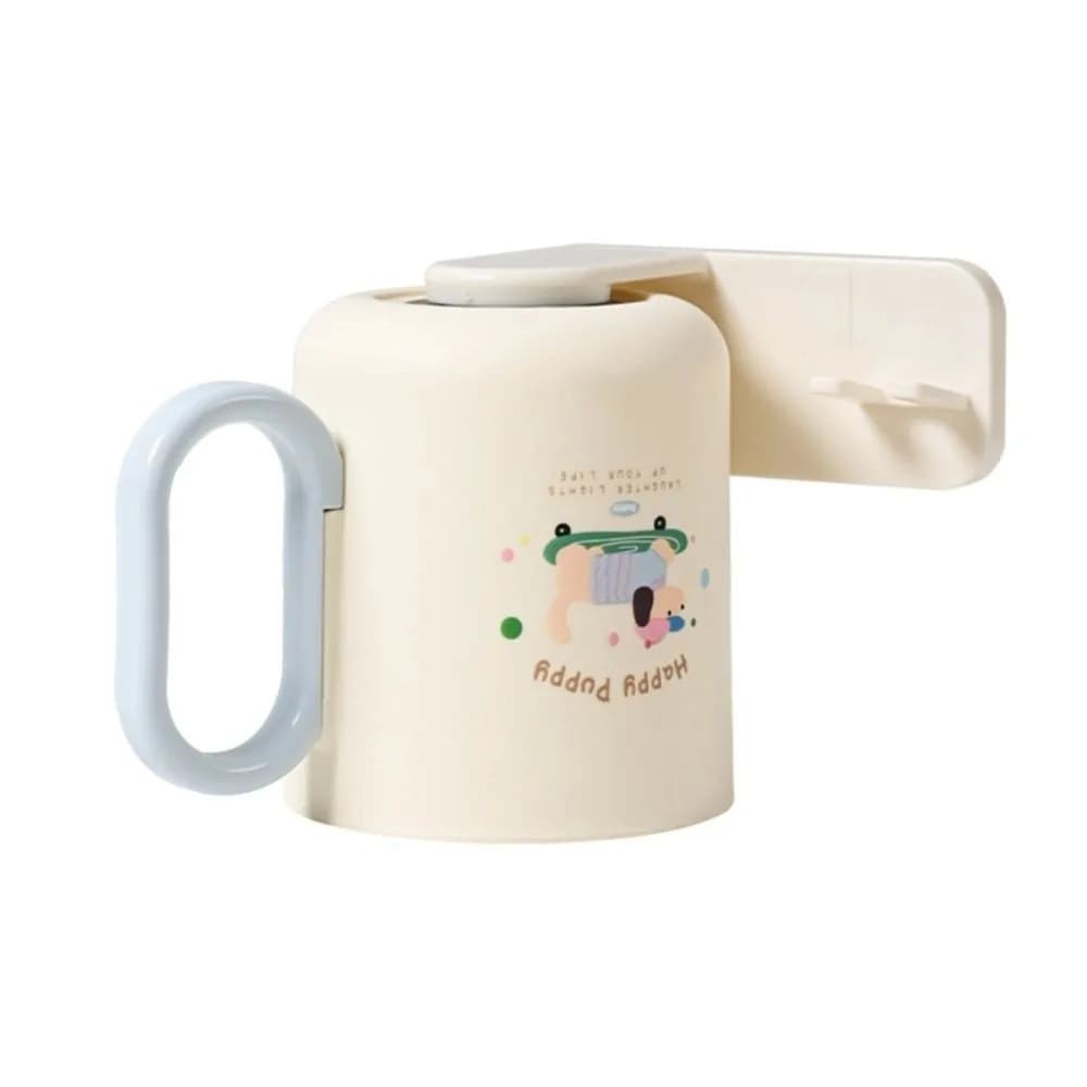 Tazza per collutorio magnetica creativa montata a parete Porta spazzolino stile crema senza trapano con manico per tazza di lavaggio