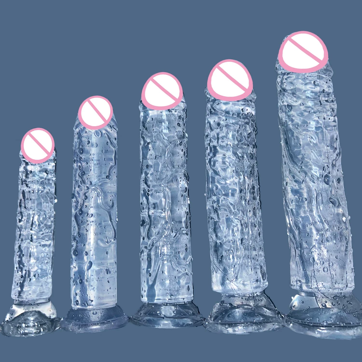 A buon mercato 5 colori piccolo dildo trasparente ventosa gelatina cazzo donne giocattoli erotici del sesso anale clitoride morbido masturbatori vaginali pene