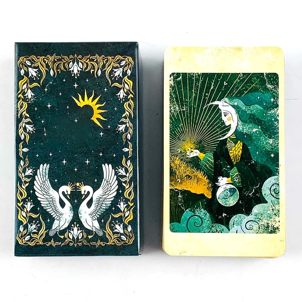 Carte dei tarocchi Un mazzo da 78 pezzi Mazzo di oracolo psicologico per divinazione inglese con immagini vibranti per giochi da tavolo futuri e passati