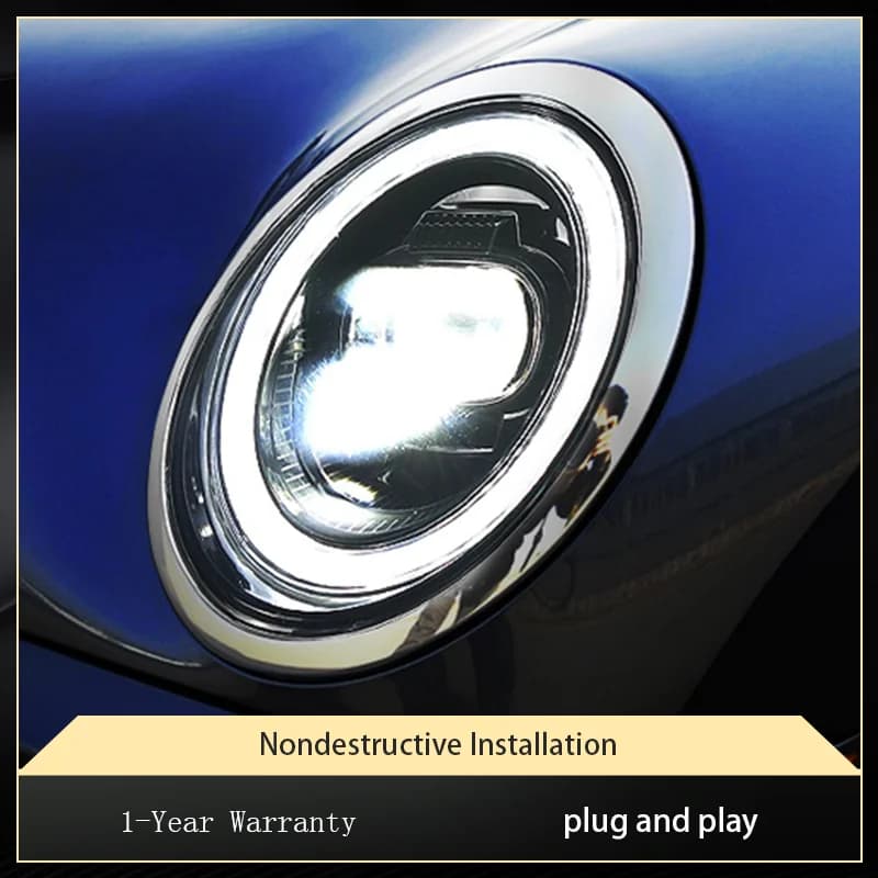 2 PCS Auto Luce Per BMW MINI R50 R52 R53 2001-2007 Lampada Frontale Modificato DRL Faro LED Lente Del Proiettore Strumento Auto Parte Accessorio