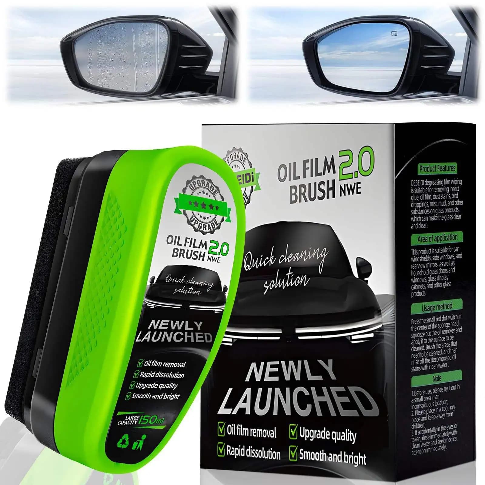 Detergente per Vetri Auto 150 ml, Rimuovi Pellicola Oleosa, Lucidante per Parabrezza, Accessori per Pulizia e Lucidatura Auto, Prodotto per Detailing Auto