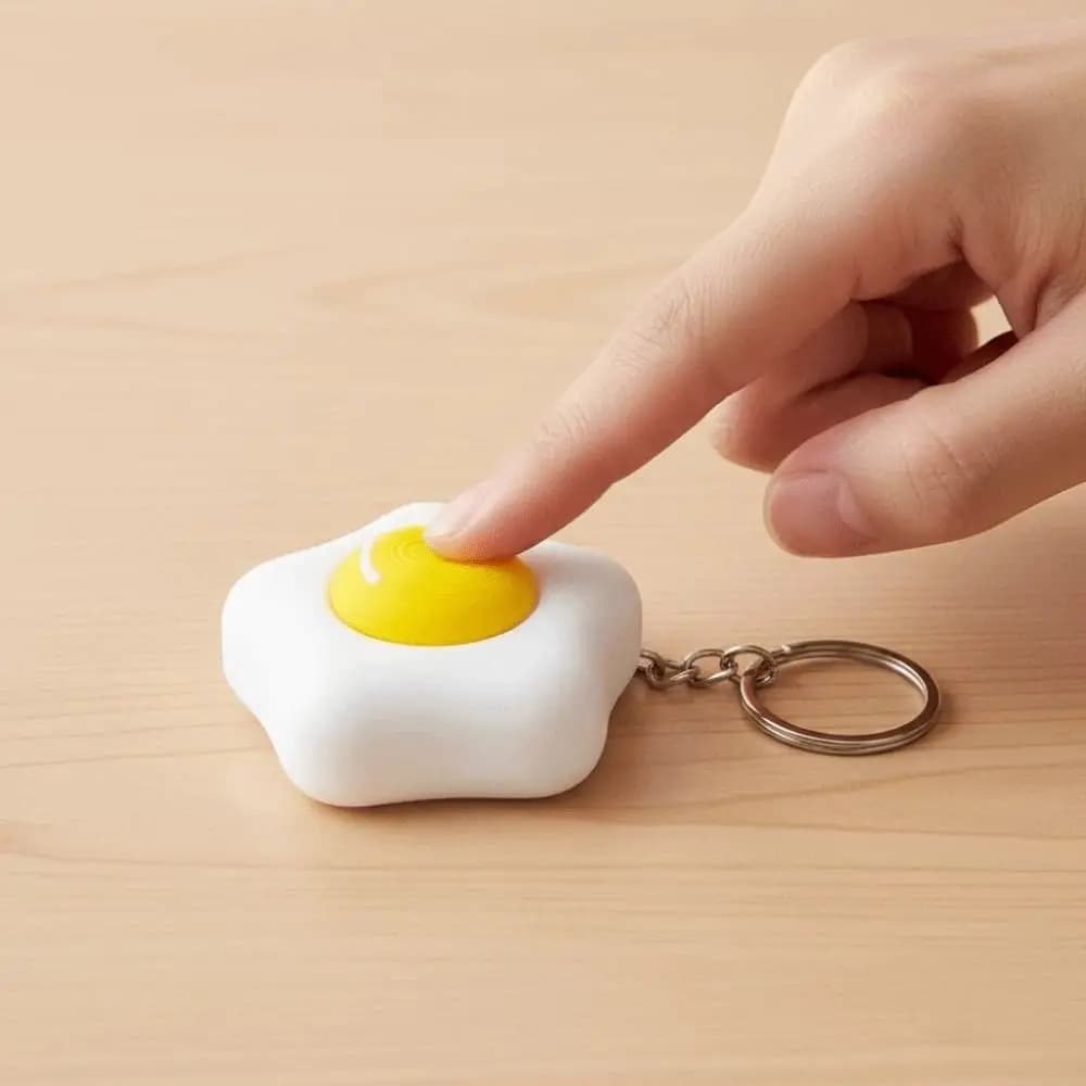 Portachiavi con Ciondolo a Forma di Zampa di Gatto Stampato in 3D, Bottone a Forma di Tartaruga Cartoon, Anello Portachiavi a Forma di Pollaio, Clicker Sensoriale a Cuore in PLA