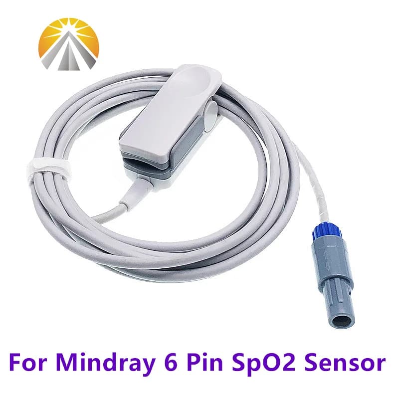 Doppio Slot 6 Spille Per Mindray SpO2 Sensore PM7000 PM8000 PM9000 MEC-1000 Bambino Adulto Neonato Vet Clip Tipi Frequenza di Polsi SAO2 sonda