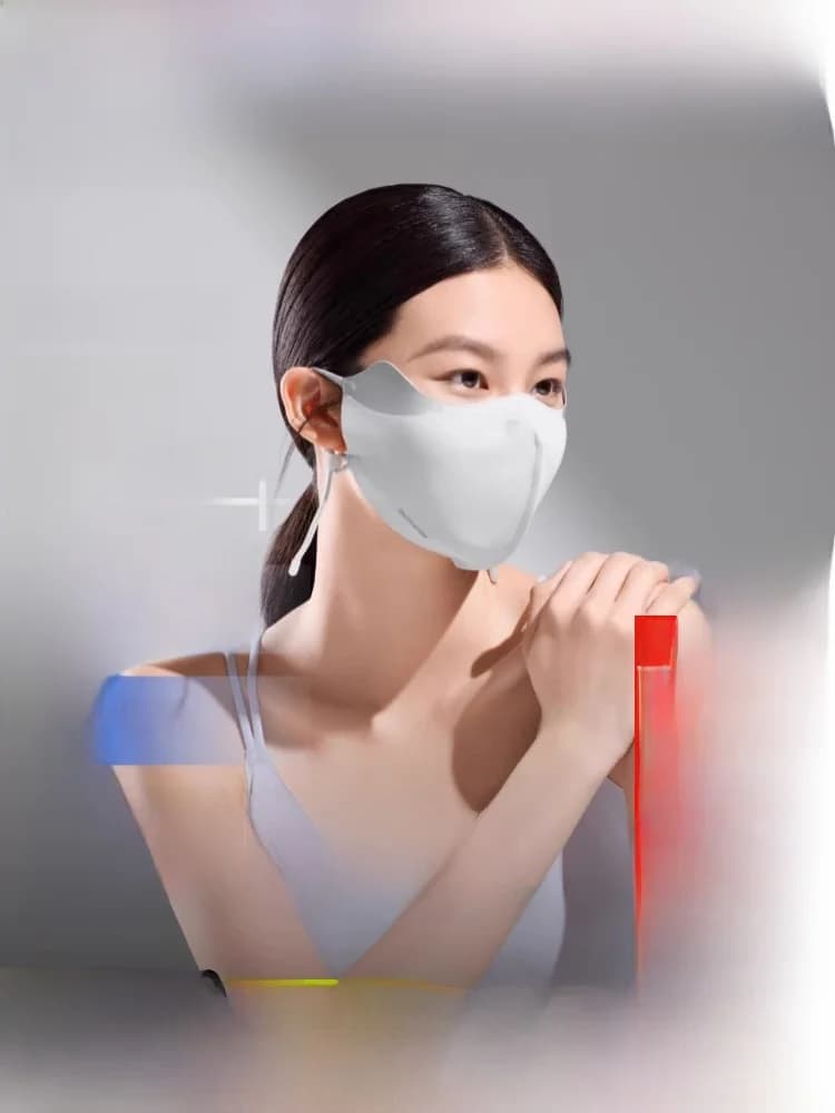 Bananain Sun Protection Face Mask UV Protection Breathable Sensitivity Skin Repair Mask Korean Style Summer Season Polyester ...